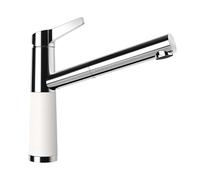 SCHOCK Grifo de cocina SC-510 Polaris - Grifo de baja presión CRISTADUR con manguera extensible y conectores estándar