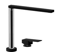 SCHOCK Grifo mezclador New Aqualift retráctil, mando separado, ideal como bajo ventana, color negro puro, h210