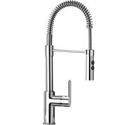 SCHOCK - Mezclador New Aquasoft monomando con boca de muelle y varilla | Orientable, alcachofa extraíble y doble chorro, cromado, h495