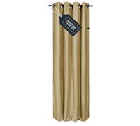 SCHÖNER WOHNEN Cortina opaca con ojales, cortinas opacas de 245 cm de largo, decoración para ventanas, aspecto moderno de lino, para salón y cocina, cortina térmica, protección contra el calor, color