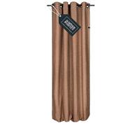 SCHÖNER WOHNEN Cortina opaca con ojales, cortinas opacas de 245 cm de largo, decoración para ventanas, aspecto moderno de lino, para salón y cocina, cortina térmica, protección contra el calor, color