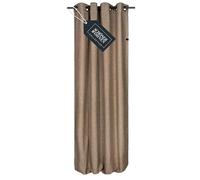 SCHÖNER WOHNEN Cortina opaca con ojales, cortinas opacas de 245 cm de largo, decoración para ventanas, aspecto moderno de lino, para salón y cocina, cortina térmica, protección contra el calor, color