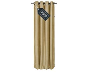 SCHÖNER WOHNEN Cortina opaca con ojales, cortinas opacas de 245 cm de largo, decoración para ventanas, aspecto moderno de lino, para salón y cocina, cortina térmica, protección contra el calor, color