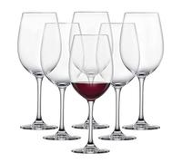 SCHOTT ZWIESEL Copas de vino tinto Classico (set de 6), copas clásicas de color burdeos para vino tinto, copas de cristal Tritan aptas para lavavajillas, fabricadas en Alemania (art. nº. 123651)