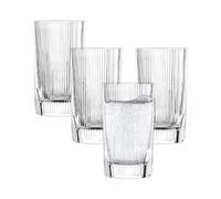 SCHOTT ZWIESEL vaso Allround Fave (juego de 4), vaso moderno con borde estriado y recortes, vasos de cristal aptos para lavavajillas (art. nº. 124304)