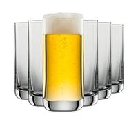 SCHOTT ZWIESEL Vaso de cerveza 0,2 l Simple (juego de 6), vaso recto para cerveza rubia, cristal Tritan apto para lavavajillas, fabricado en Alemania (art. nº. 123663)