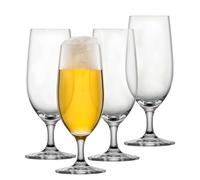 SCHOTT ZWIESEL Vasos de cerveza 0,3 l Beer Basic (juego de 4), vasos de cerveza clásicos para cerveza rubia, vasos de cristal Tritan aptos para lavavajillas, fabricados en Alemania (art. nº. 123659)