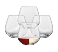 SCHOTT ZWIESEL Vasos de vino Forté (set de 4), sin tallo para varios tipos de vino, apto para lavavajillas, vasos de cristal Tritan (art. no. 123619)