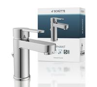 Schütte 34210 Elephant 34210, Grifo Mezclador válvula de desagüe Monomando con excéntrico, Grifo de baño Cromado, Cromo