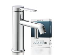 SCHÜTTE LOS ANGELES 33100 LOS ANGELES 33100 - Grifo monomando para baño con tapón de desagüe (cromado)
