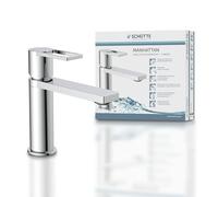 SCHÜTTE MANHATTAN 33010 - Grifo monomando para baño con tapón de desagüe (cromado)
