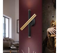 Schuller Valencia Aplique LED Varas, atenuable, oro/negro