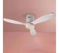 Schuller Valencia Ventilador de techo LED Siroco Mini, CC, silencioso, blanco, CCT