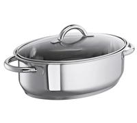 Schulte-Ufer 6768-30 - Cacerola Ovalada con Tapa de Cristal (30 cm, 5 litros, inducción)