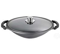 Schulte-Ufer Globus i, 1680-253-36. Wok de 36 cm, fabricado en aluminio fundido (con revestimiento), con tapa de vidrio resistente y revestimiento antiadherente