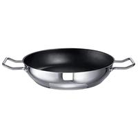 Schulte-Ufer Industar for Professionals 163048-32 - Sartén con asas de acero inoxidable en color plateado y negro (diámetro: 32 cm)