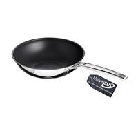 Schulte-Ufer Sartén wok ASTRAL con estructura de superficie UniverSUS 64455-28, acero inoxidable, 28 cm