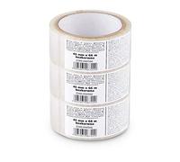 Scley 3 rolllos precinto embalar, precinto transparente anchos 45mm, eslora 66m, cinta de embalar, precintadora PP, cinta embalar transparente, cinta de embalaje para el traslado, A0340-040366