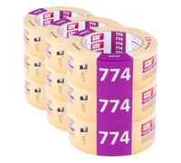 Scley 3 rollos cinta doble cara, Cintas adhesivas para alfombras anchos 50mm, eslora 25m, cinta de doble cara serie *774*, adhesivos para colgar cuadros, berner adhesivo, A0313-742550 (Paquete de 3)