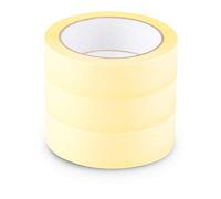 Scley cinta de pintor, cinta carrocero ancho 30mm, eslora 33m, 3 piezas, Cinta de carrocero amarillo, masking tape Serie *545*, A0303-450130