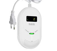 Scondaor 2-en-1 Detector de Gas y Monóxido de Carbono con Pantalla LCD, Certificado EN 50291 y EN 50194, Detector de Gas Combustible (Metano/Gas Natural y GLP) y CO, Pack de 1