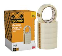 Scotch 508 Cinta transparente, 25 mm x 66 m, 6 rollos/paquete, paquete de cartón