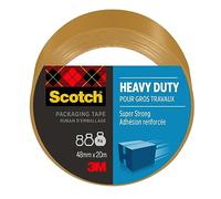 Scotch 7100300145, cinta de embalaje resistente, marrón, 48 mm x 20,3 m, 1 rollo/paquete
