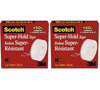 Scotch Box Lock Cinta de Embalaje de Papel - 1 Rollo de 48 mm x 22.8 m - Cinta Adhesiva de Calidad para Cerrar Cajas, Cartones y Paquetes (Paquete de 2)