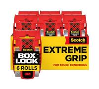 Scotch Cinta de embalar Box Lock – 6 rollos con dispensadores, 48 mm x 20,3 m