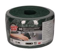Scotch Brite - Estropajo en rollo - ScotchBrite 96 - Fibra verde precortado 134 mm x 6 m - 12 rollos