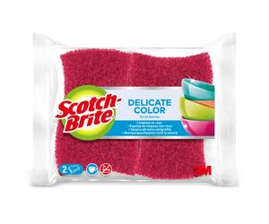 Scotch-brite delicate color pack de 2 estropajos de cocina - proteccio
