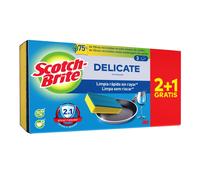 Scotch-brite delicate pack de 3 estropajos de cocina - promocion 2 + 1