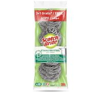 Scotch-Brite Espiral de Inox, Paquete de 3+1 x 4 (Total 16 Unidades)