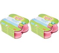 Scotch-Brite, Esponja de Fregar, Rosa - Paquete de 4 Unidades