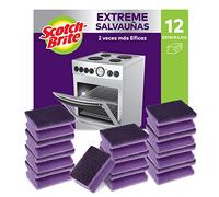 Scotch-Brite Estropajo de cocina de alto rendimiento, 12 esponjas por paquete - para limpiar ollas, sartenes y bandejas de horno