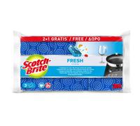Scotch-brite fresh pack de 3 estropajos de cocina - promocion 2 + 1 gr