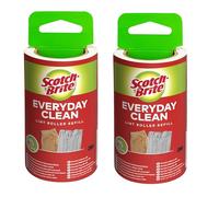 Scotch-Brite Rodillo Quitapelusas de Uso Diario Everyday Clean Recambio - 2 Rodillos, 30 Hojas por Rodillo (60 Hojas en Total) - Funciona Muy Bien en Pelo de Mascotas, Ropa, Muebles y más