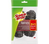 Scotch-brite pack de 4 estropajos de acero inoxidable - promocion 3 +
