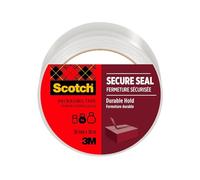 Scotch Cinta Adhesiva de Embalaje Para Sellado Seguro, Transparente, 50 mm x 50 m, 1 Rollo/Paquete - de Calidad para Cerrar Cajas, Cartones y Paquetes