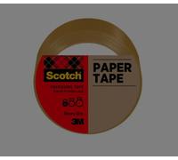 Scotch cinta adhesiva de papel para correo, marrón, 50 mm x 50 m, 1 r