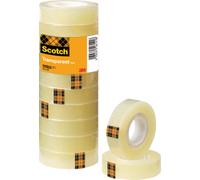Scotch cinta adhesiva transparente - 10 rollos - 15mm x 33m - cinta ad