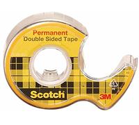 Scotch Cinta autoadhesiva de doble cara (136D), con dispensador, 12 mm, 6. 3 m