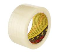 Scotch - Cinta de embalaje clásica, color transparente en pack con 6 rollos encelofanadose en plano