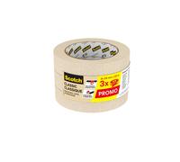 Scotch cinta de enmascarar clásica, beige - 24 mm x 50 m, paquete de