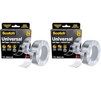 Scotch - Cinta de gel universal, 30 mm x 3 m, doble cara para aplicaciones multiusos y resistentes, cinta de montaje nano extraíble, transparente, resistente al agua, soporta hasta 9 kg (Paquete de 2)