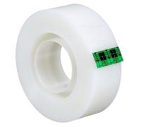 Scotch Cinta Mágica - 1 Rollo de 19 mm x 15 m + Dispensador Portátil - Cinta Adhesiva de Uso General para Reparación, Etiquetado y Sellado de Paquetes y Documentos