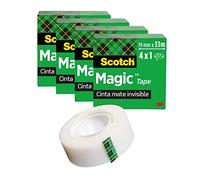 Scotch Cinta adhesiva Cinta Mágica - 2 rollos (12 mm x 66 m) - Uso general