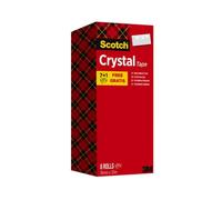 Scotch Cinta Supertraspante 19mm x 33m · Pack 7+1 Rollos · Crystal