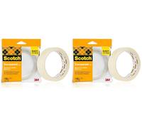 Scotch Cinta transparente 508, fácil de rasgar, 1 rollo de 25 mm x 50 m (Paquete de 2)