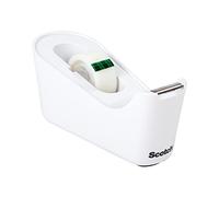 Scotch Dispensador blanco C18 con cinta Scotch Magic 19 mm x 33 m, 1 rollo